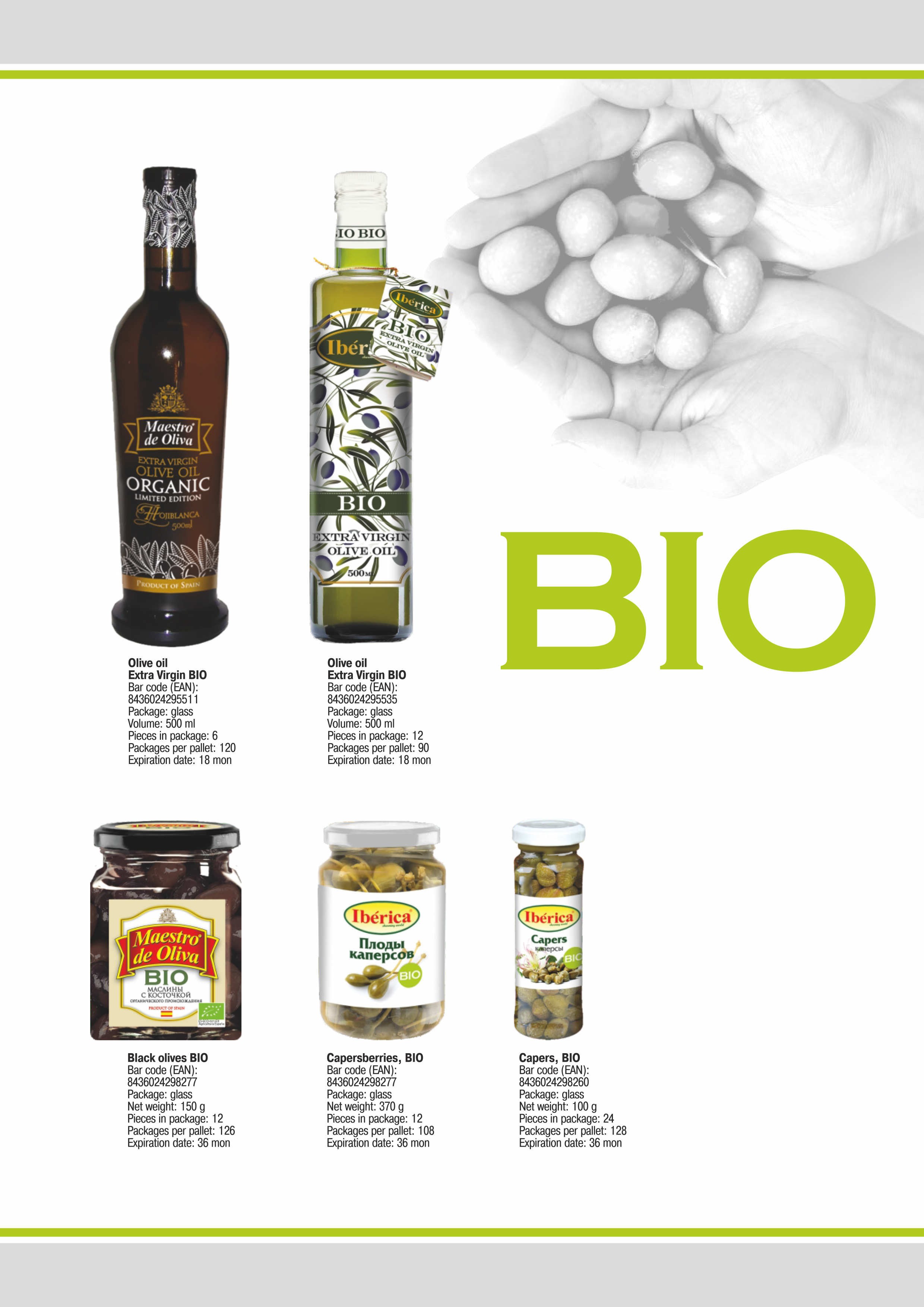 Productos BIO Oliveline